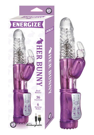 ENERGIZE HER BUNNY 1 PURPLE RABBIT VIBRATOR