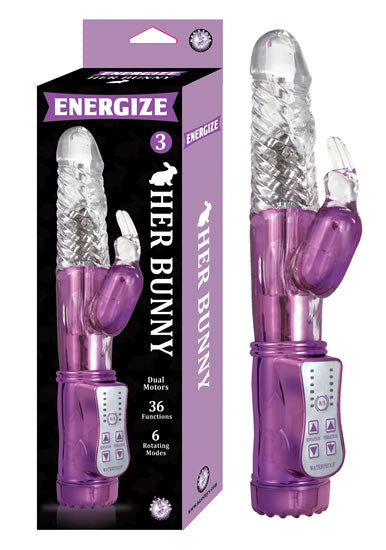 ENERGIZE HER BUNNY 3 PURPLE RABBIT VIBRATOR