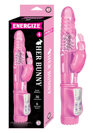 ENERGIZE HER BUNNY 4 PINK RABBIT VIBRATOR