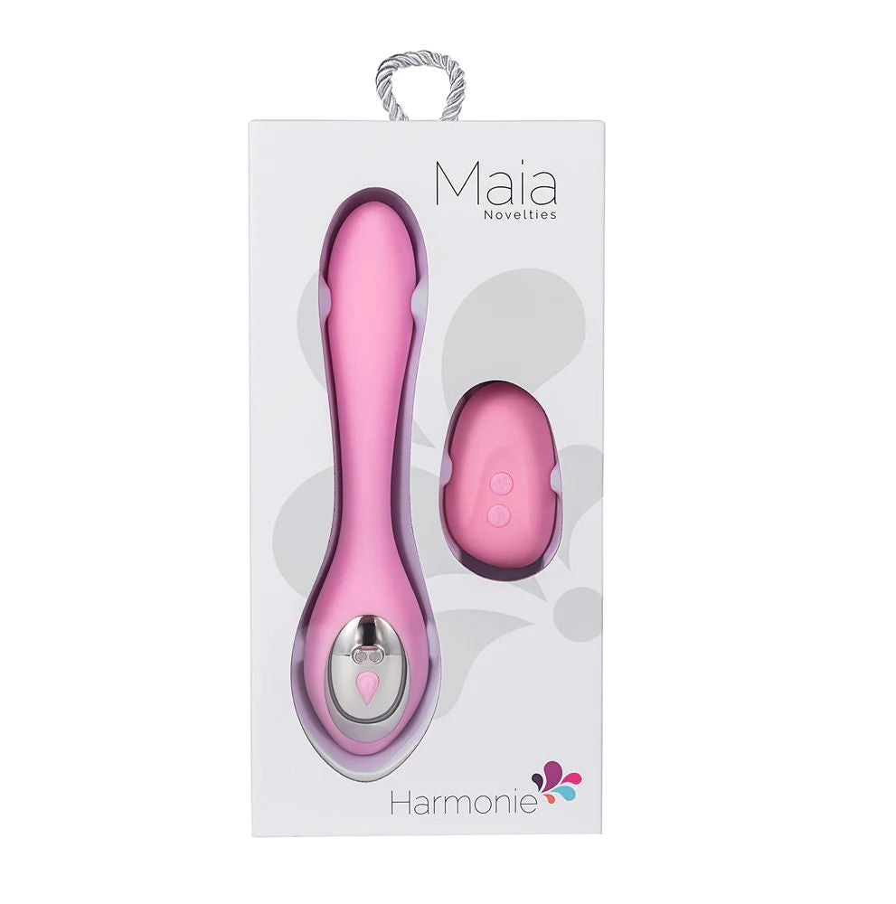 HARMONIE PINK BENDABLE DUAL VIBRATOR W/ REMOTE CONTROL